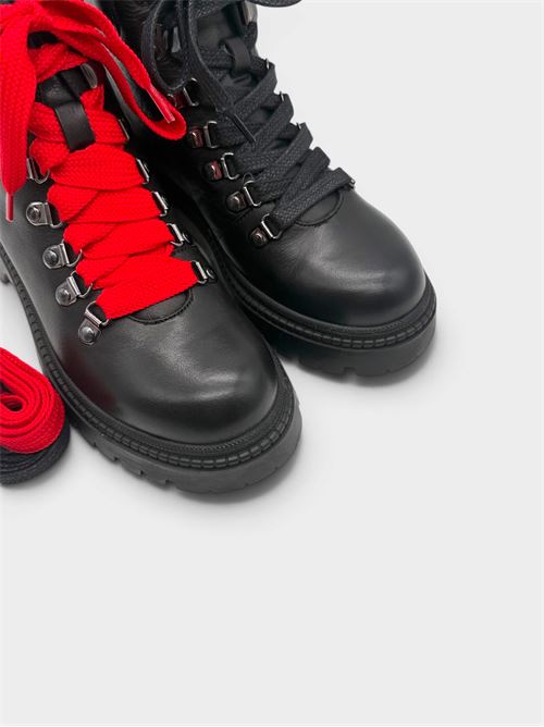 Pedula alta in pelle nera IL LACCIO | 51460LEATHERBLACK